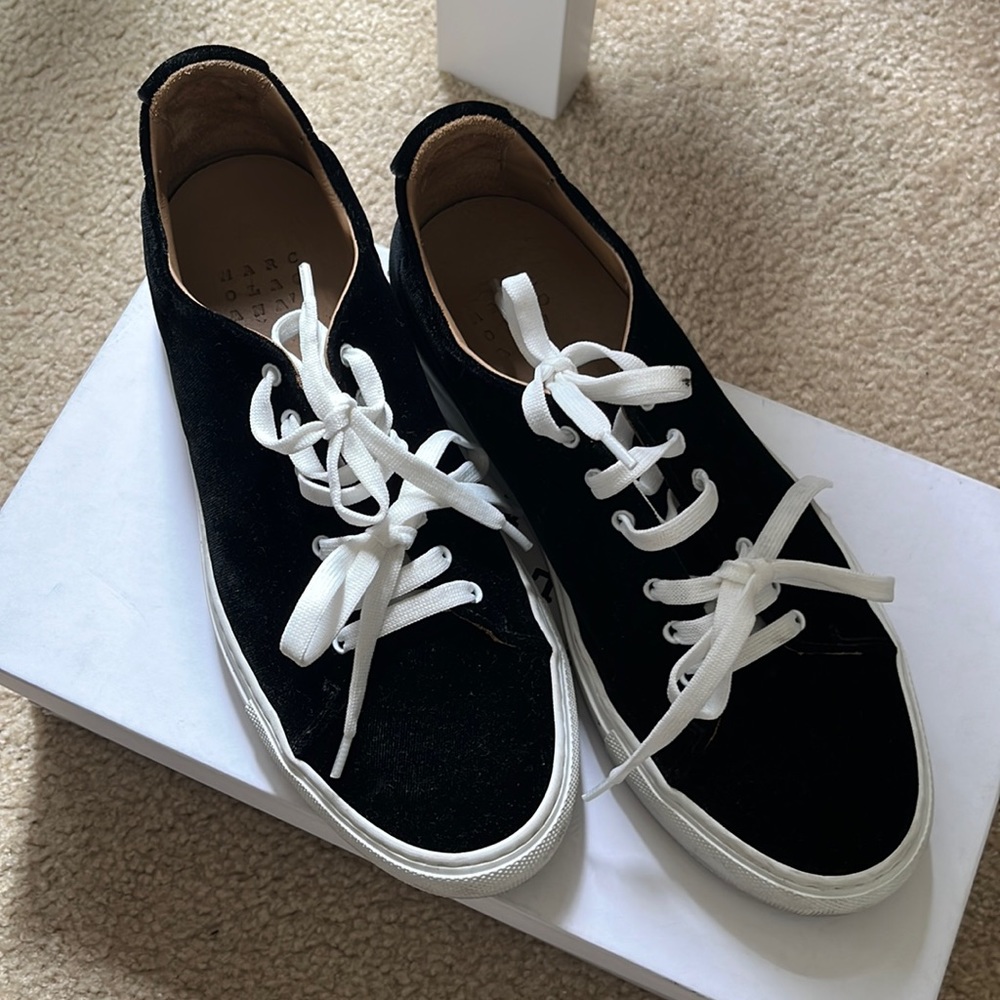 Marc olag ana' sneaker black velvet